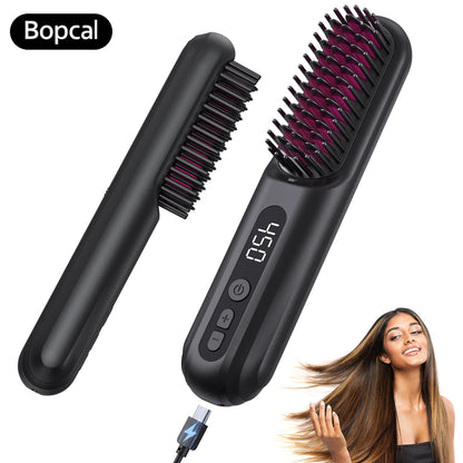 BOPCAL Cordless Hair Straightener Brush